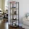 Household Essentials Jamestown 59" 5-Shelf Narrow Bookshelf